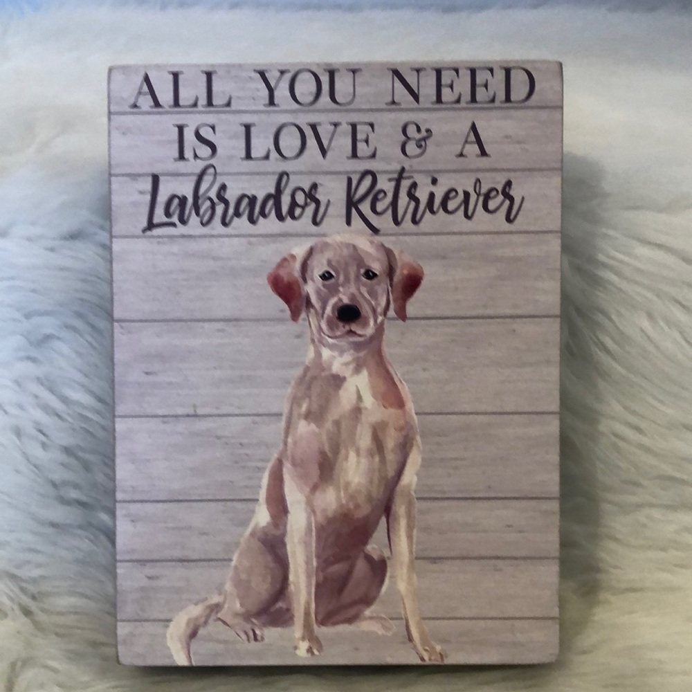 Box Sign for Lab Lover/Owner NWT